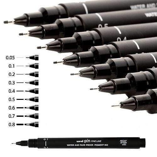 [154625000] C/12 rotuladores calibrados 0,6mm uni-pin