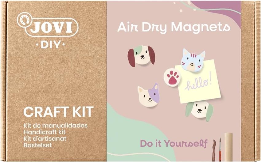 [2702] Kit manualidades imanes de mascotas con pasta modelar air dry (air dry magnets)