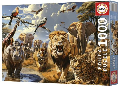 PUZZLE 1000 PIEZAS ANIMALES SALVAJES