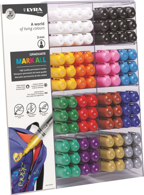 [L6827001] Exp 192 rotuladores lyra graduate mark all 2mm colores surtidos