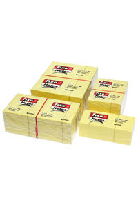 [65005360] PACK 12 TACOS NOTAS ADHESIVAS 38X51MM FIXO AMARILLO