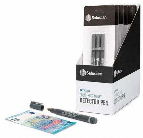 [111-0378] (PACK 10U.) BOLIGRAFO DETECTOR DE BILLETES FALSOS SAFESCAN