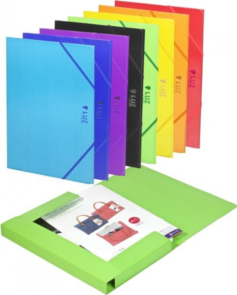 [2033L60] Paq/5 carpeta fº carton gomas y solapas rosa luz