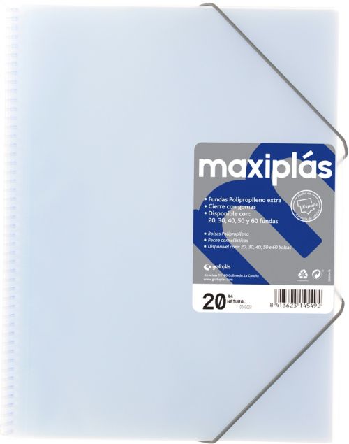 [39833000] TARIF.GRAF.ESP.PP MAXIPLAS A4 30 F.NATUR
