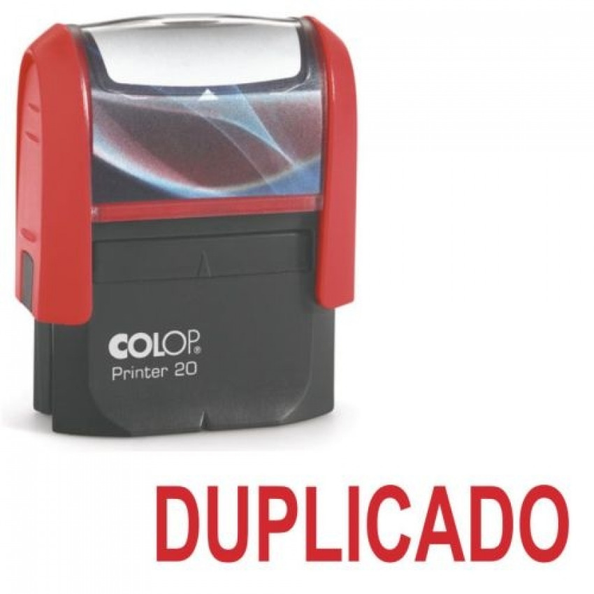 [156289/C20 DUPLI] SELLO PRINTER 20 TEXTO DUPLICADO