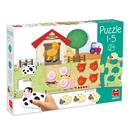 1-5 puzzle, aprende a contar de 1 al 5.