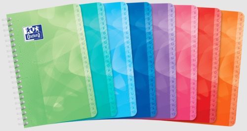 [400080692] Cuaderno indice alfabetico 11x17cm 50h cuad.5x5 tapa plástico colores surtidos