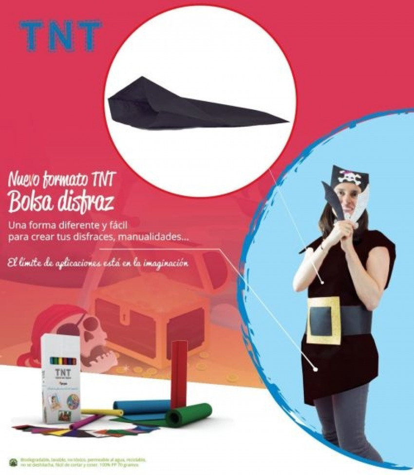 BOLSA DISFRAZ TNT 65x90 NEGRA P/25