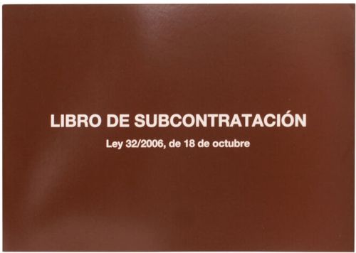 [5089] Libro subcontratación Fº