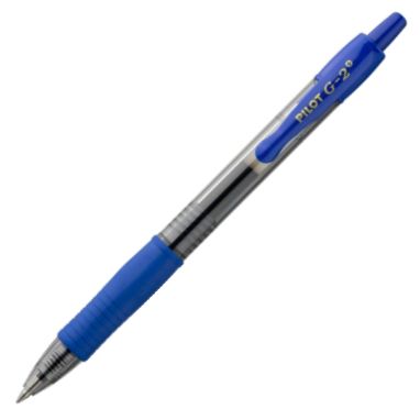 C/12 BOLIGRAFO PILOT G-2 AZUL PUNTA 0,7MM RECICLADO