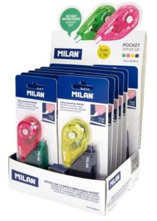[1302912] EXP/12 BLISTER 2 CINTA CORRECTORA POCKET 4,2MMX5M COLORES