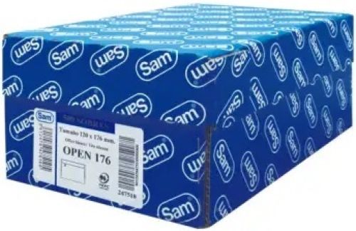 [247619] CAJA 500 SOBRES DIN DL (110X220) OFFSET BLANCO 90 GRS. OPENSAM AUTOADHESIVO CON TIRA DE SILICONA SAM 247619
