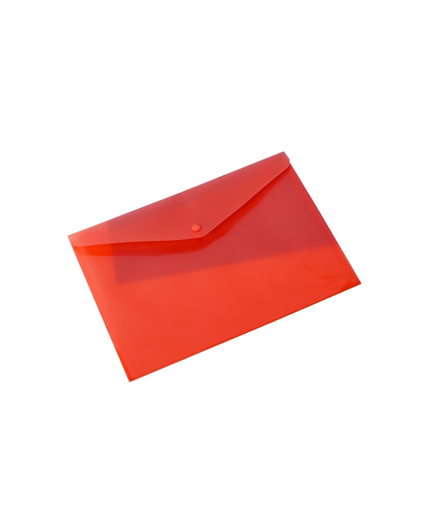 PAQ/10 CARPETA SOBRE Fº CIERRE BROCHE POLIPROPILENO ROJO