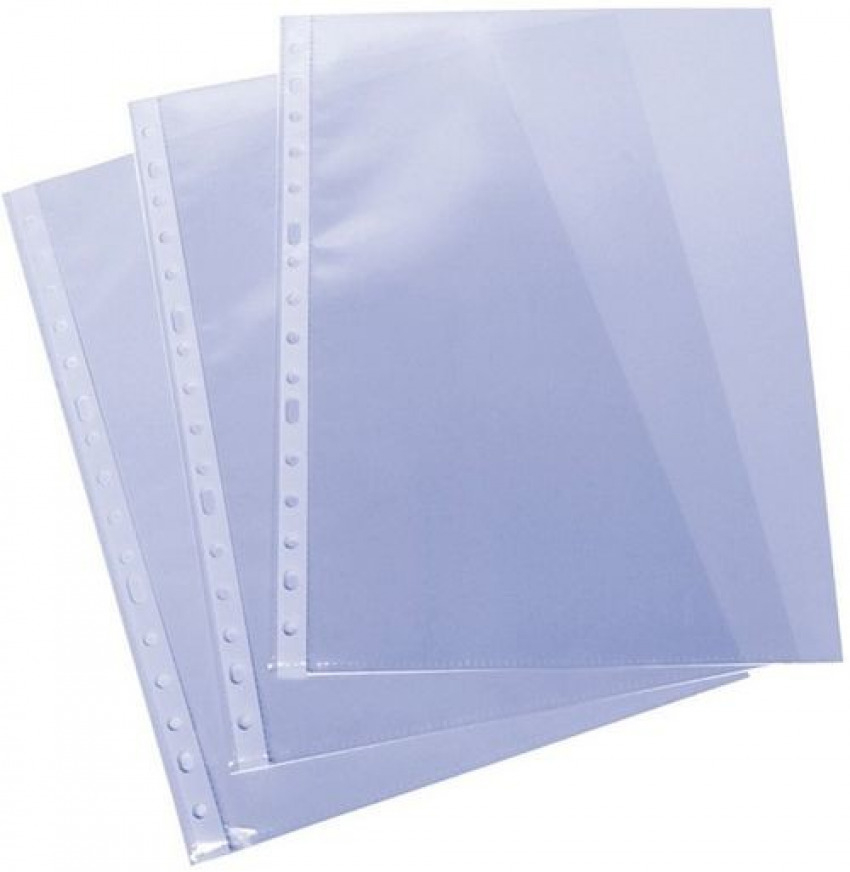 C/100 fundas portadocumentos fº multitaladro polipropileno standard 80mc piel naranja
