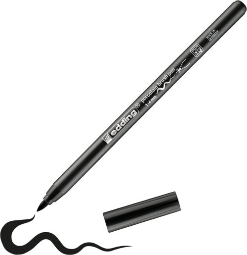 C/10 ROTULADOR EDDING 4200 NEGRO 002 PUNTA DE PINCEL
