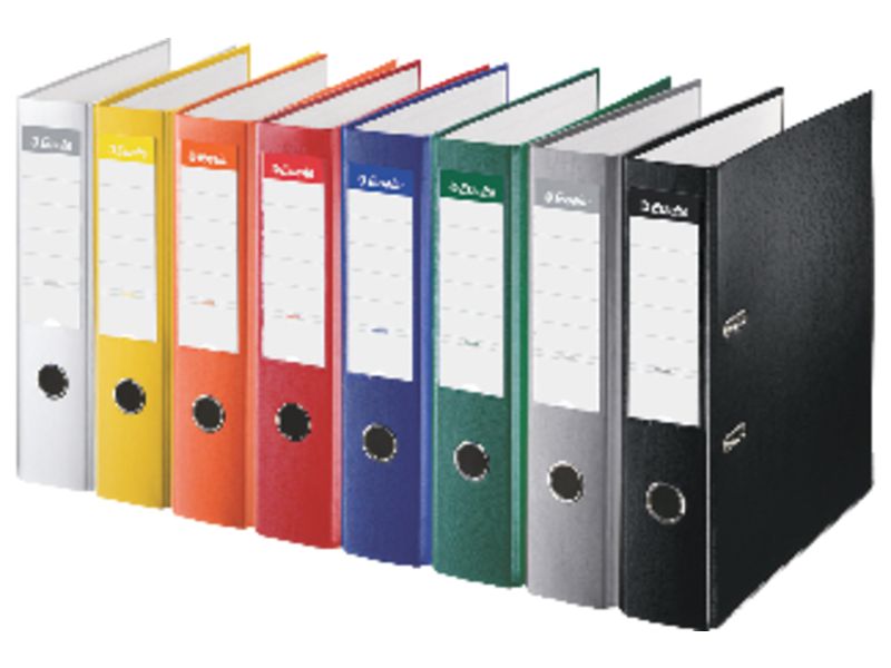 Archivador palanca A4 70mm cartón forrado plastico color naranja