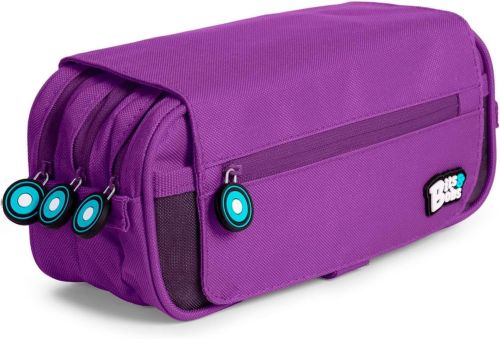 PORTATODO TRIPLE SOLAPA BITS &amp;BOBS VIOLETA 23X10X10 CM