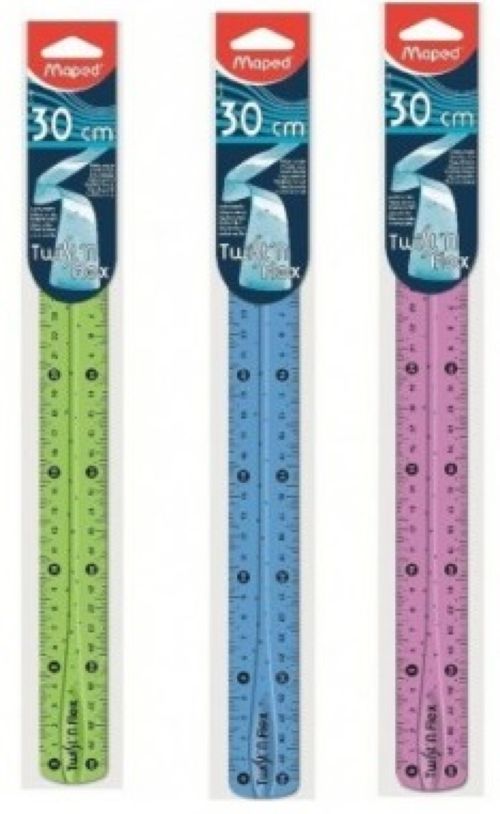 Regla flexible 30 cm twist'n flex maped