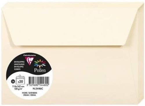 [5446C] 5446C sobre C6 (114 x 162 mm) Blanco 20 pieza(s)
