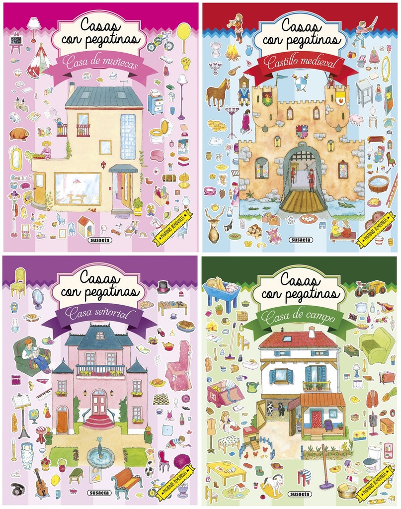 Casas con pegatinas surtidos