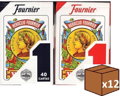 (PACK 12U.) BARAJA CARTAS ESPAÑOLA Nº1 ESTUCHE 40 CARTON