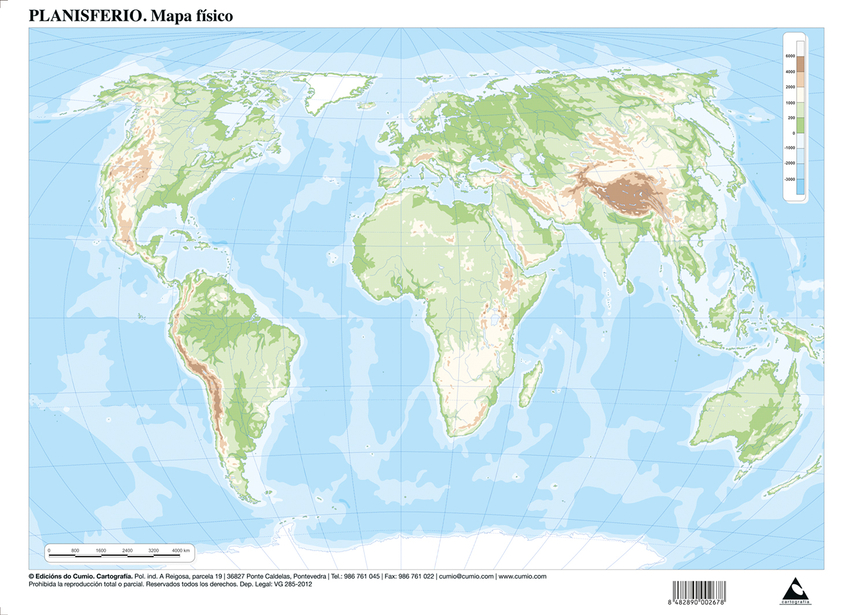 Paq/50 mapas planisferio fisico mudos