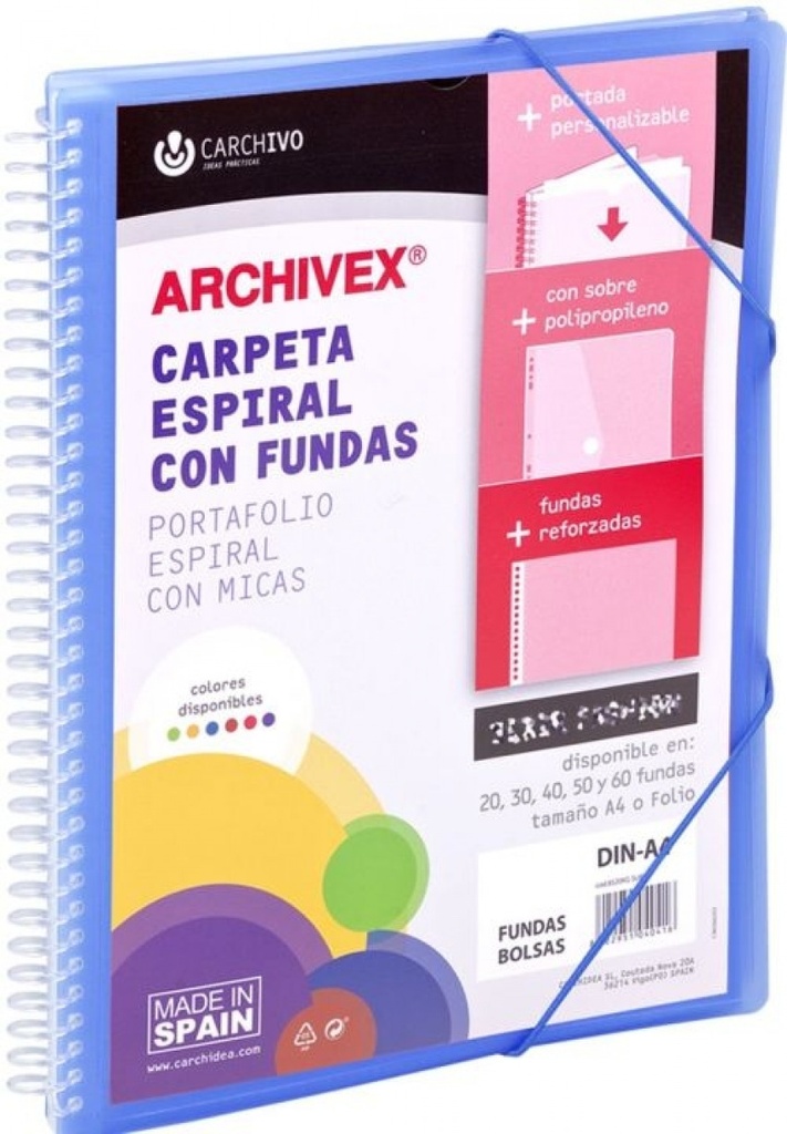 TAR.CARCH.ESP.PP.ARCHIVEX A4 CG 50 F AZ