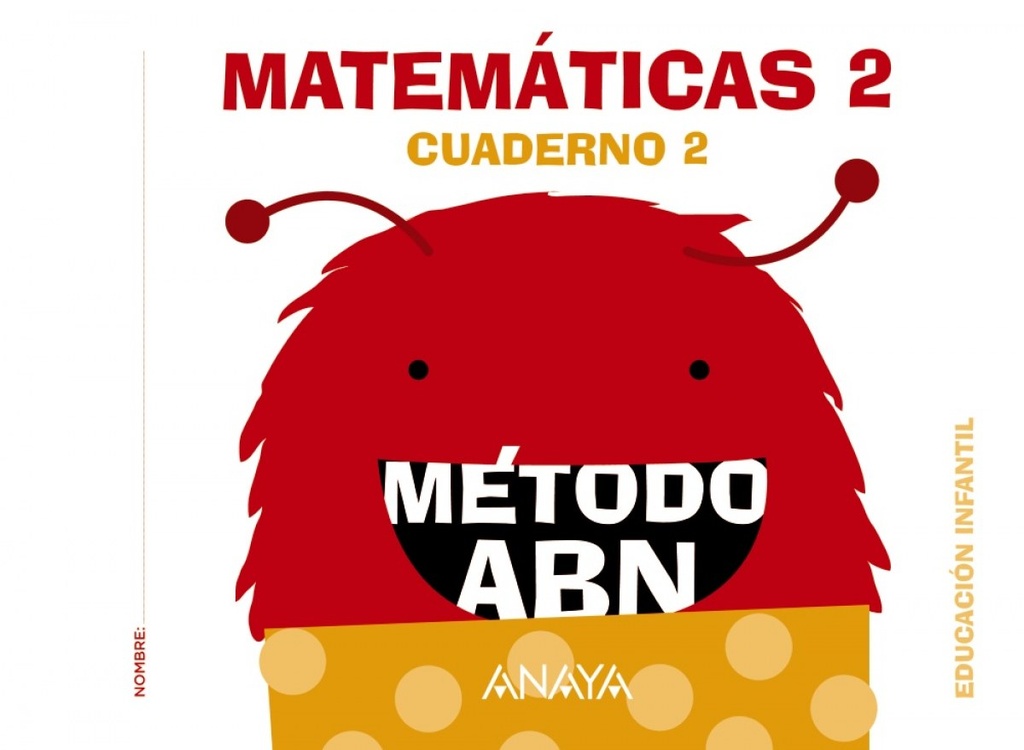 nivel II cuaderno matemáticas 2  abn  infantil 4 años