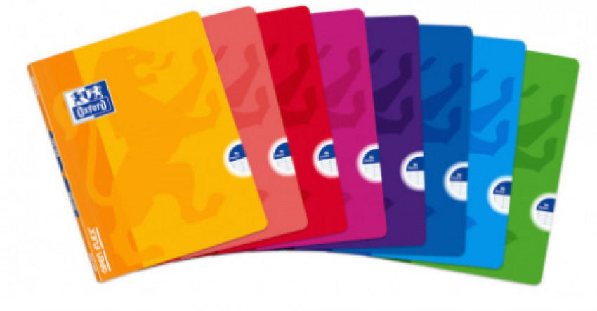 Paq/10 libreta openflex a5 48h. 90g. pauta 3.5 c/m tapa plastico oxford
