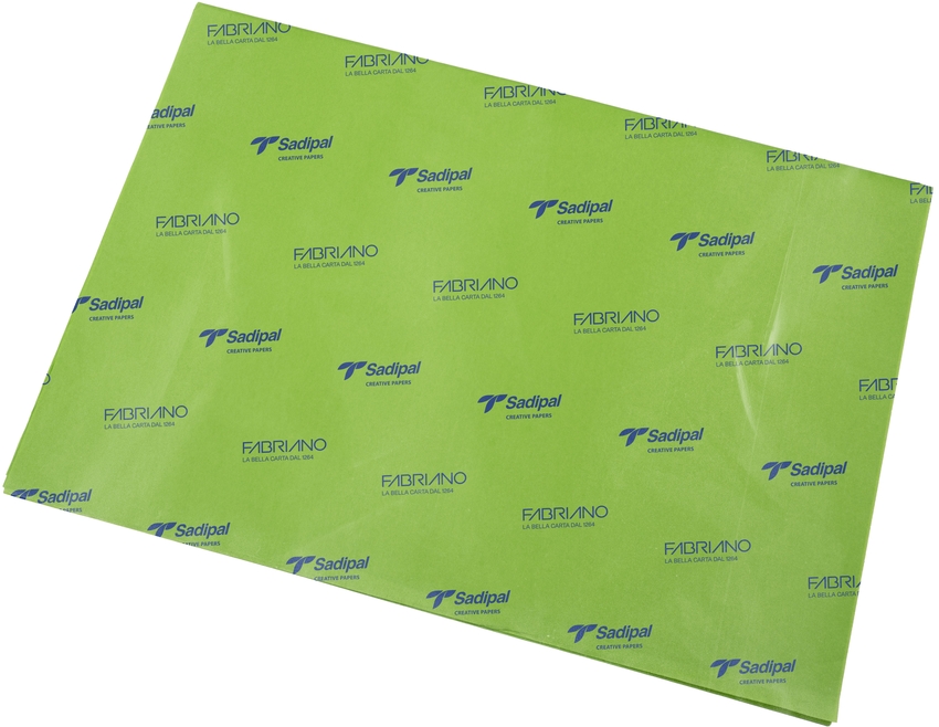 [S0718114] BOLSA 25+1 HOJAS PAPEL SEDA SADIPAL 50X75CM VERDE