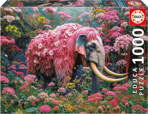 PUZZLE 1000 PIEZAS ELEFANTE FLORAL