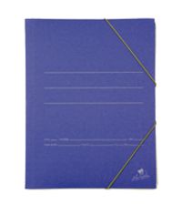 [1045] PAQ/20 CARPETA CARTON 4º GOMAS Y SOLAPAS AZUL