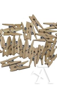 [68005800] Paq/30 pinzas madera natural 2,5cm