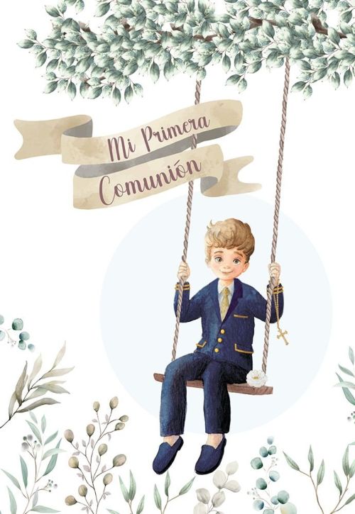 LIBRO COMUNION NIÑO COLUMPIO + AURICULARES