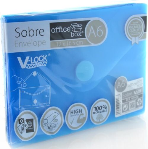 [90926] SOBRE VELCRO A6 OFFICE BOX CLASSIC AZ