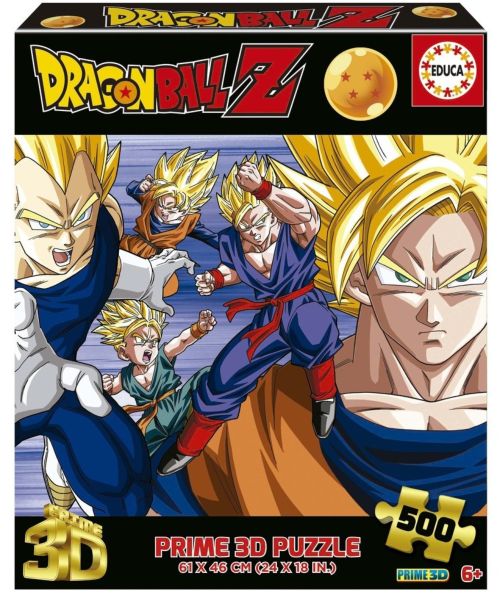 PUZZLE 3D LENTICULAR 500 PIEZAS DRAGON BALL