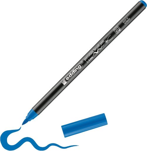 C/10 ROTULADOR EDDING 4200 AZUL CLARO 010 PUNTA DE PINCEL