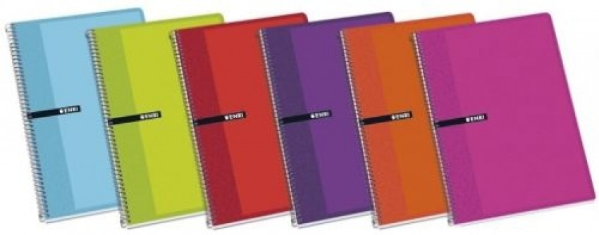 [100430081] PAQ/5 CUADERNO ESPIRAL 4º 80H 60G. CUAD.4X4 TAPA DURA