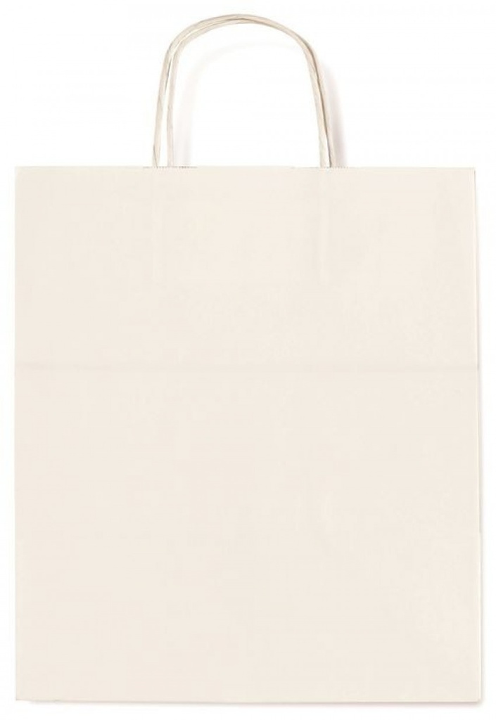 PAQ/25 BOLSAS KRAFT ALLEGRA COLOR BLANCO 21X8X16CM