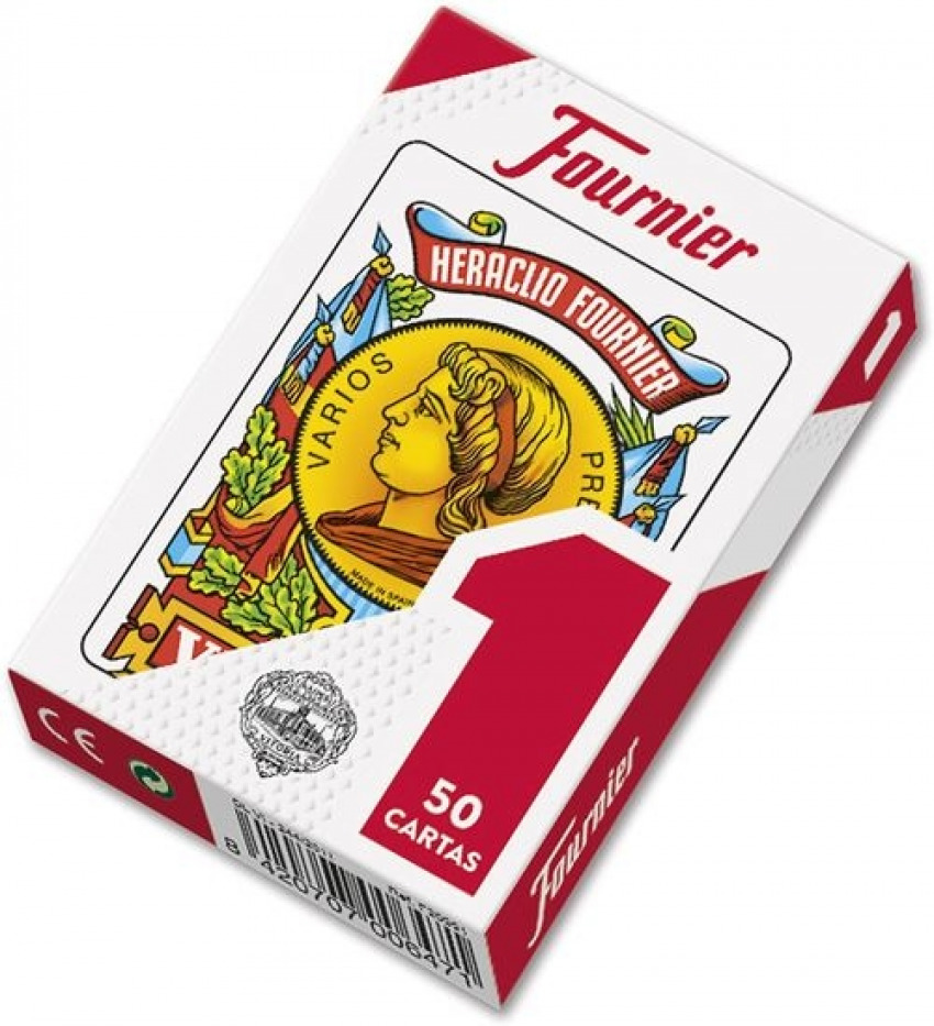 [F20991] Baraja cartas española nº1 estuche carton 50 cartas