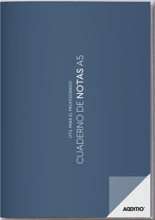 Cuaderno de notas a5 con plan del curso y evaluación continua