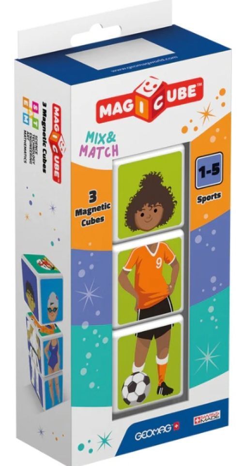 GEOMAG MAGICUBE MIX &amp;MATCH SPORTS 3 PIEZAS
