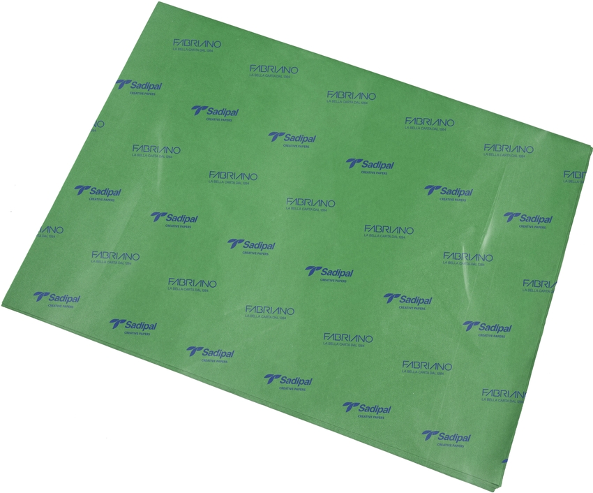 [S0718115] BOLSA 25+1 HOJAS PAPEL SEDA SADIPAL 50X75CM VERDE FUERTE