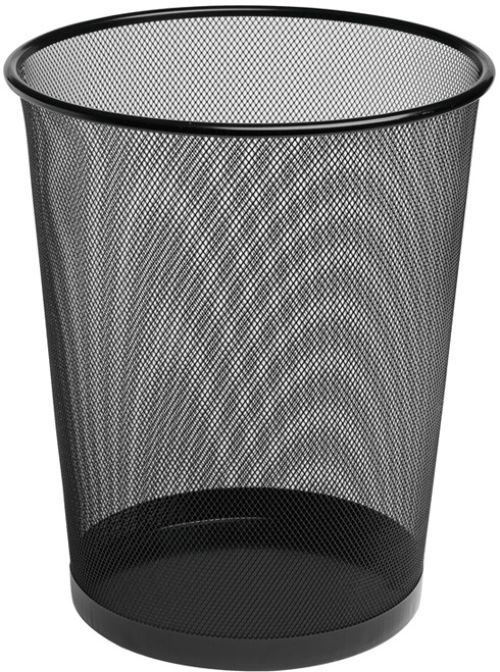 PAPELERA METALICA DE REJILLA 24X34 18 LITROS NEGRO