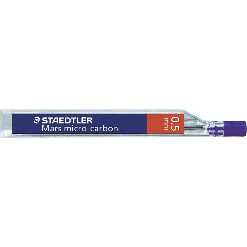 [250 05-2H] C/12 TUBOS MINAS 0,5MM 2H MARS MICRO CARBON STAEDTLER