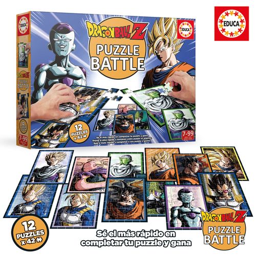 DRAGON BALL Z PUZZLE BATTLE 12 PUZZLES DE 42  PIEZAS