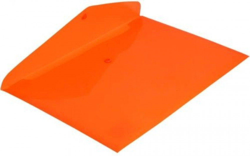 GRAFOPLÁS SOBRES PP OPACO CON CIERRE BROCHE FOLIO NARANJA FLUOR FLUORGRAF PACK -12U-