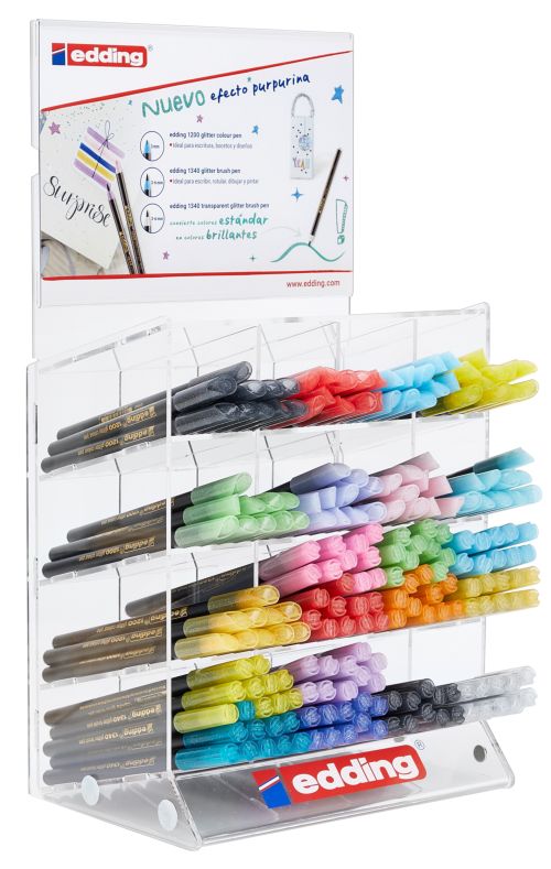 [4-70000-G] Expositor 210 rotulador edding 1200/1340 glitter