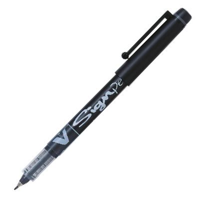 c/12 rotulador vsignpen negro punta 2,0mm tinta liquida