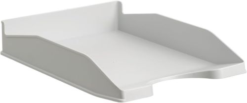 [742 GS] C/6 bandeja sobremesa plastico color gris 345x255x60mm